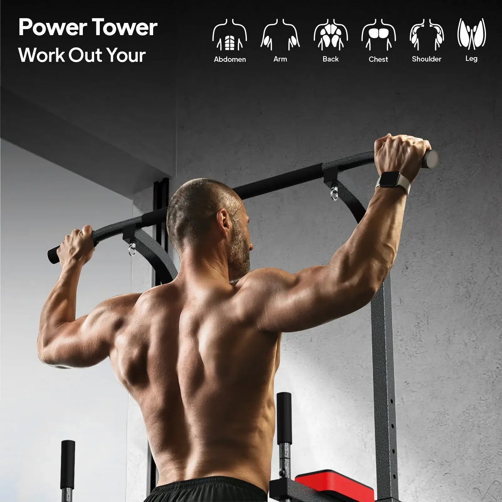 Power Tower Multi Function Dip Station Pull Up Bar