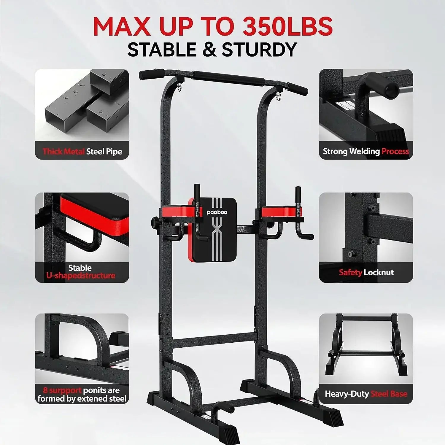 Power Tower Multi Function Dip Station Pull Up Bar