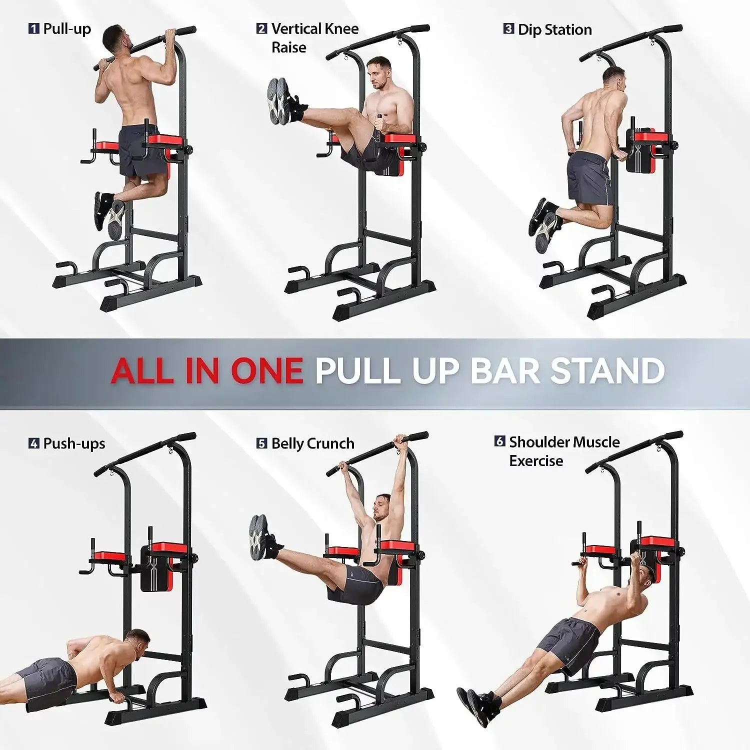 Power Tower Multi Function Dip Station Pull Up Bar
