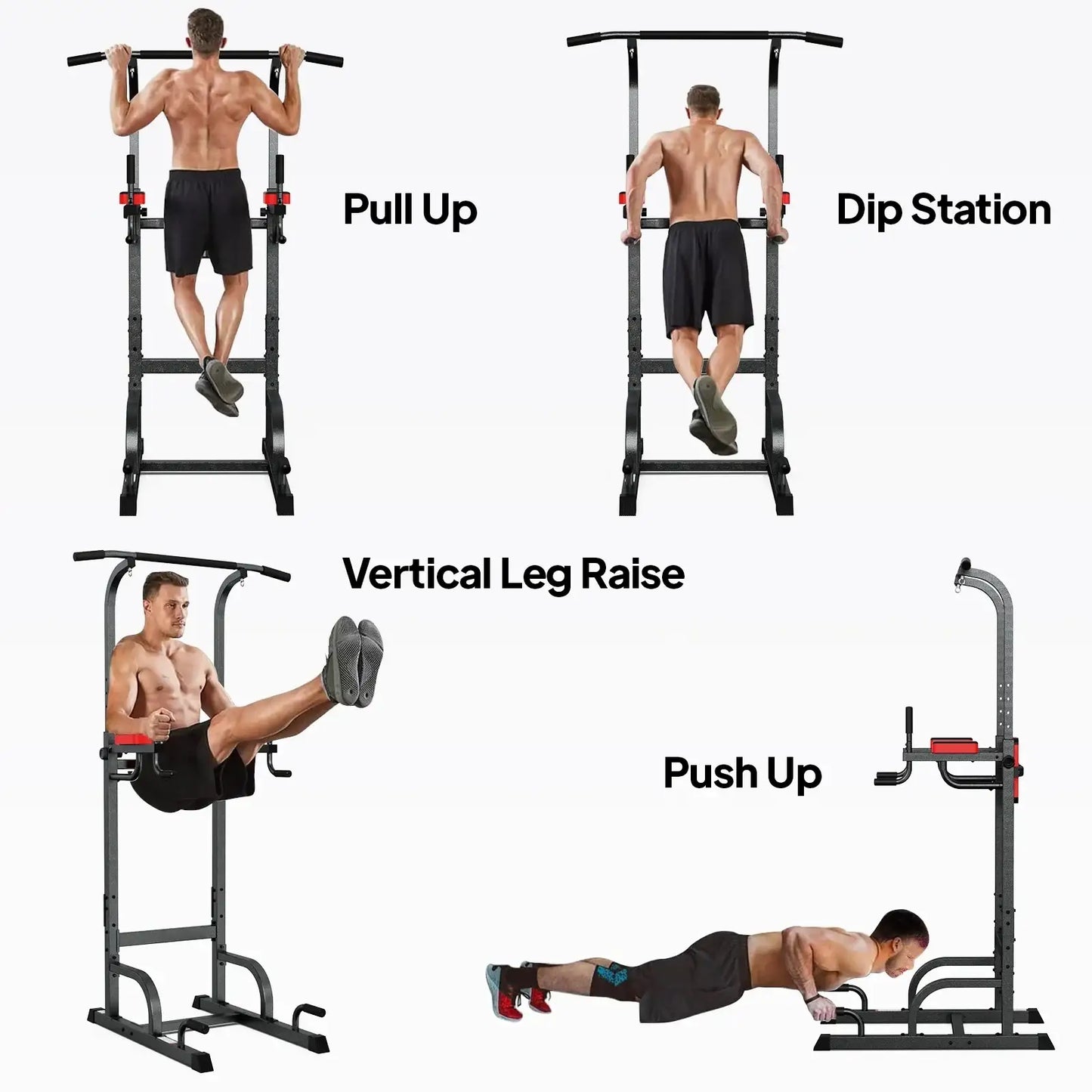 Power Tower Multi Function Dip Station Pull Up Bar