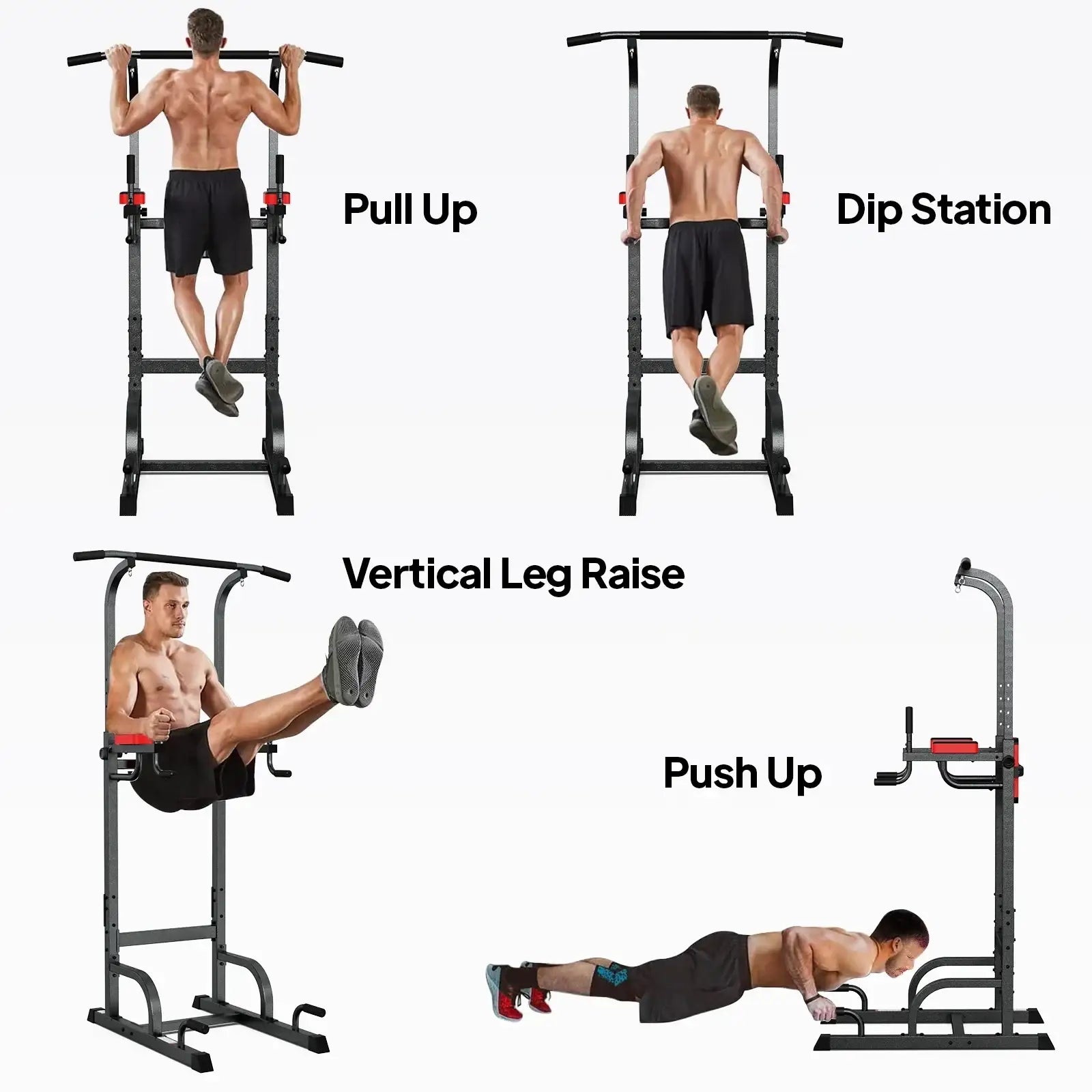 Power Tower Multi Function Dip Station Pull Up Bar