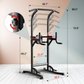 Power Tower Dip Station - Adjustable Height Pull Up Bar
