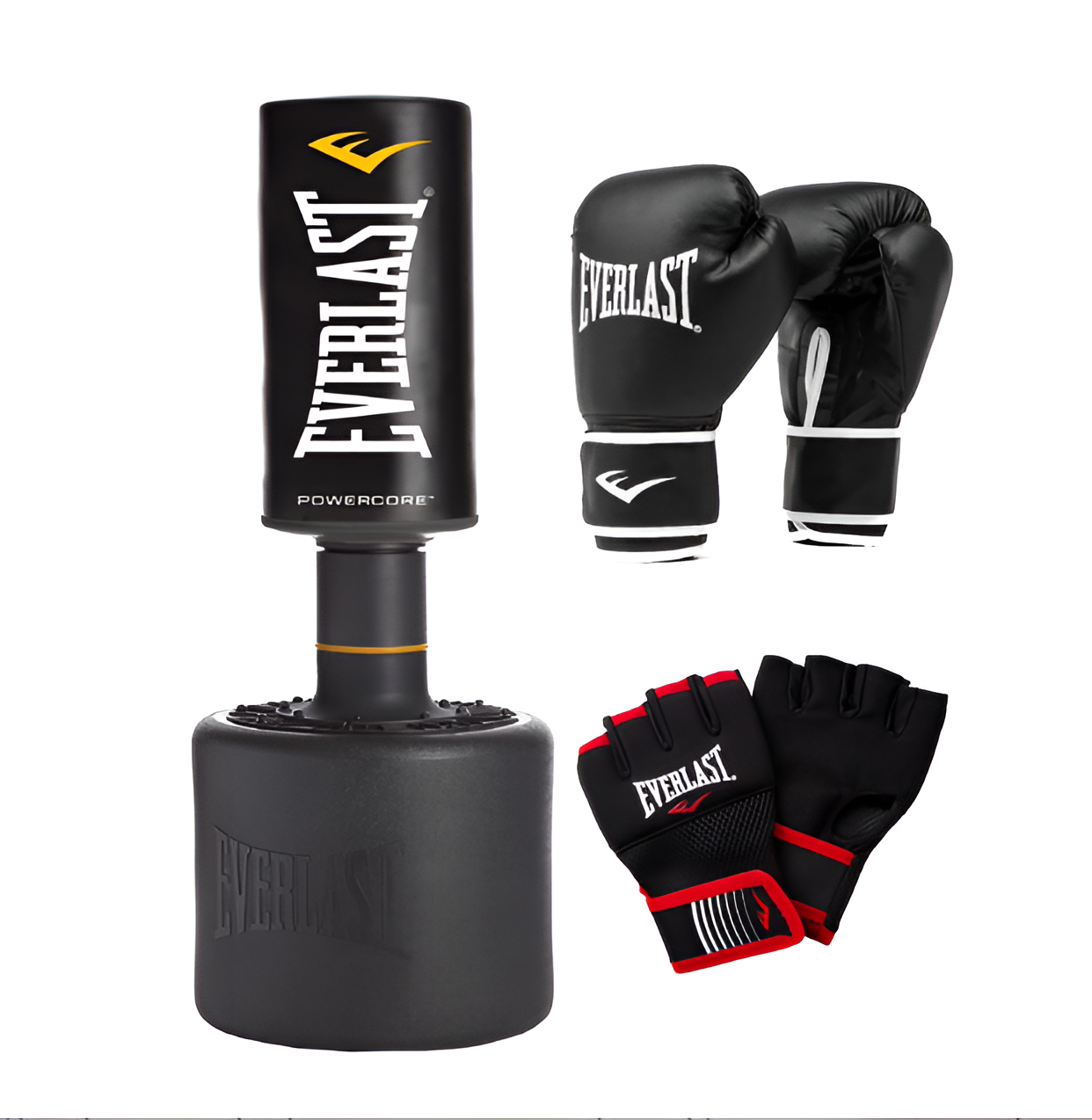 Powercore Freestanding Heavy Punching Bag - Rounded Fitness Training Bag