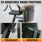Preacher Curl Bench, Adjustable Seat, 2 in 1 Plate-Loaded Bicep Tricep Curl Machine for Home Gym