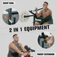 Preacher Curl Bench, Adjustable Seat, 2 in 1 Plate-Loaded Bicep Tricep Curl Machine for Home Gym