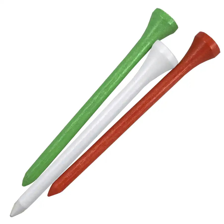 Pride Golf Tees - 3-1/4" Premium Hardwood Tees, Citrus Mix (90 Count)