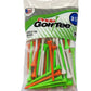Pride Golf Tees - 3-1/4" Premium Hardwood Tees, Citrus Mix (90 Count)