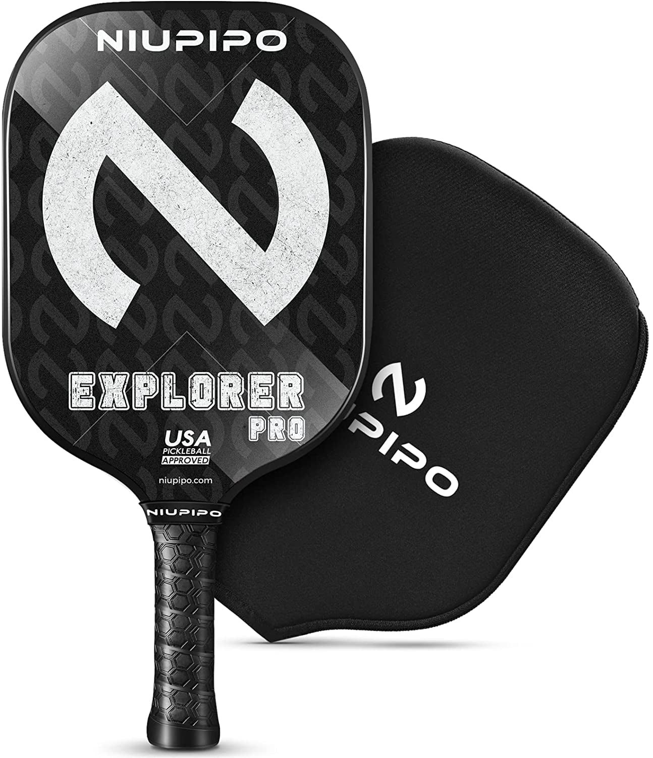 Pro Pickleball Paddle, USAPA Approved Pickleball Racket, T700 Carbon Fiber(Cfs) W/Spray Grit Texture, 16MM Polypropylene Honeycomb Core, Enhanced Control Ergonomic Grip for Professional Player