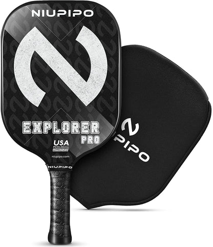 Pro Pickleball Paddle, USAPA Approved Pickleball Racket, T700 Carbon Fiber(Cfs) W/Spray Grit Texture, 16MM Polypropylene Honeycomb Core, Enhanced Control Ergonomic Grip for Professional Player