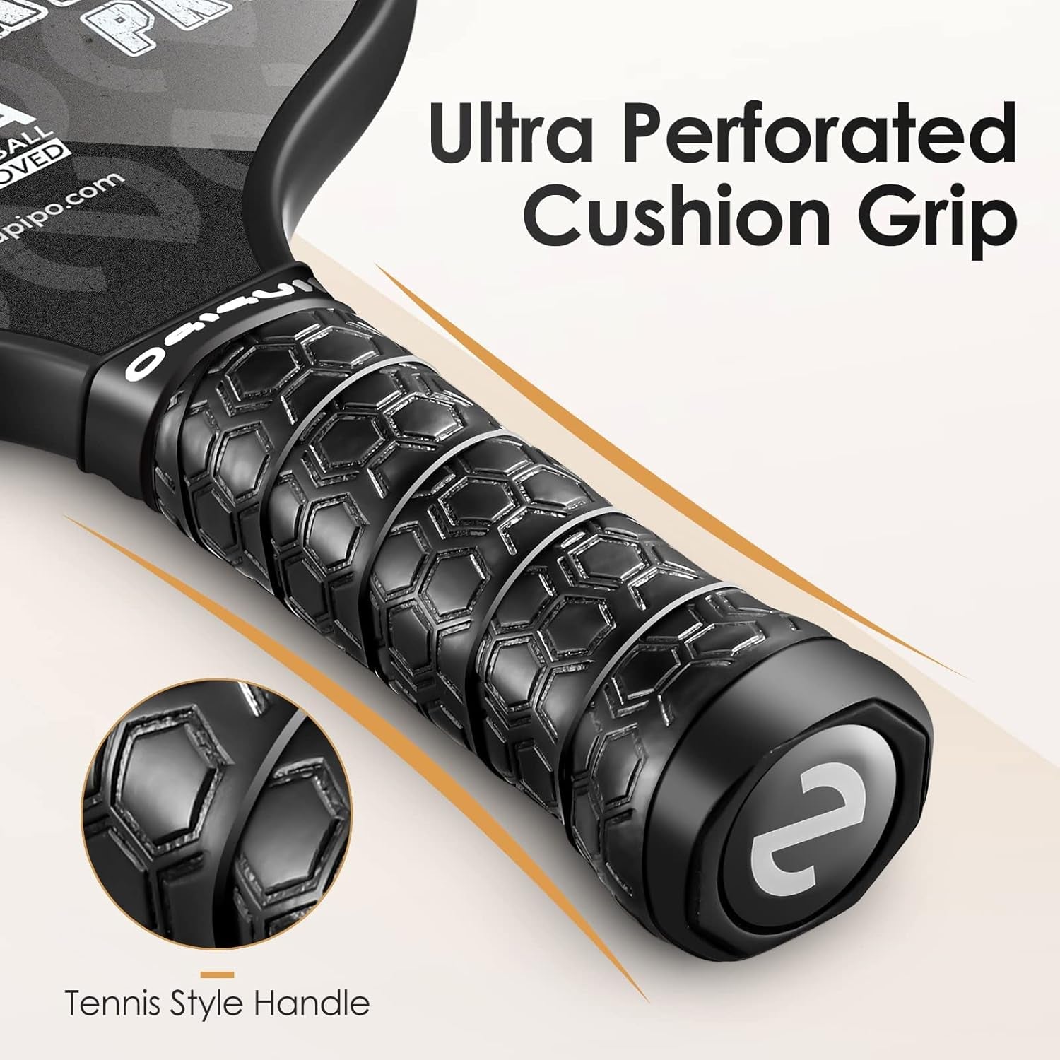 Pro Pickleball Paddle, USAPA Approved Pickleball Racket, T700 Carbon Fiber(Cfs) W/Spray Grit Texture, 16MM Polypropylene Honeycomb Core, Enhanced Control Ergonomic Grip for Professional Player