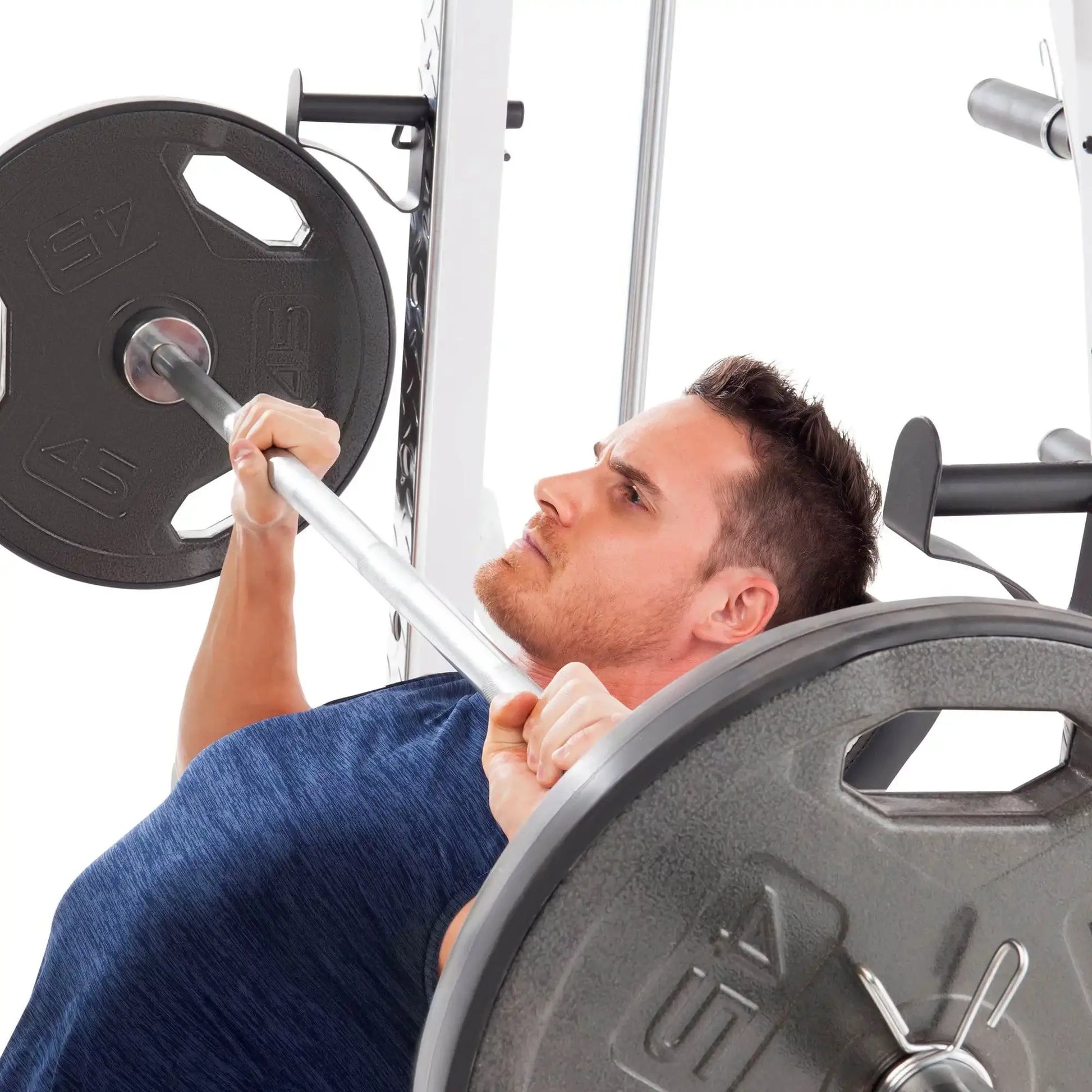 Smith Cage Home Gym System – Total Body Training with Smith Machine & Weight Bench