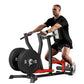 Seated Row Machine, Plate Loaded Lat and Back Workout Equipment with Adjustable Positions and Rotating Handles