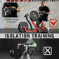 Seated Row Machine, Plate Loaded Lat and Back Workout Equipment with Adjustable Positions and Rotating Handles
