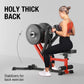 Seated Row Machine, Plate Loaded Lat and Back Workout Equipment with Adjustable Positions and Rotating Handles