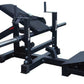 Glute Bridge Plate-Loaded Hip Thrust Machine, Black, Steel Frame, 176.37 Lb