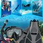Snorkel Set for Adult,4 in 1 Snorkel Set with Panoramic View,Snorkeling Gear for Adults,Snorkeling and Travel Bag for Swimming BK-S