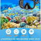 Snorkel Set for Adult,4 in 1 Snorkel Set with Panoramic View,Snorkeling Gear for Adults,Snorkeling and Travel Bag for Swimming BK-S