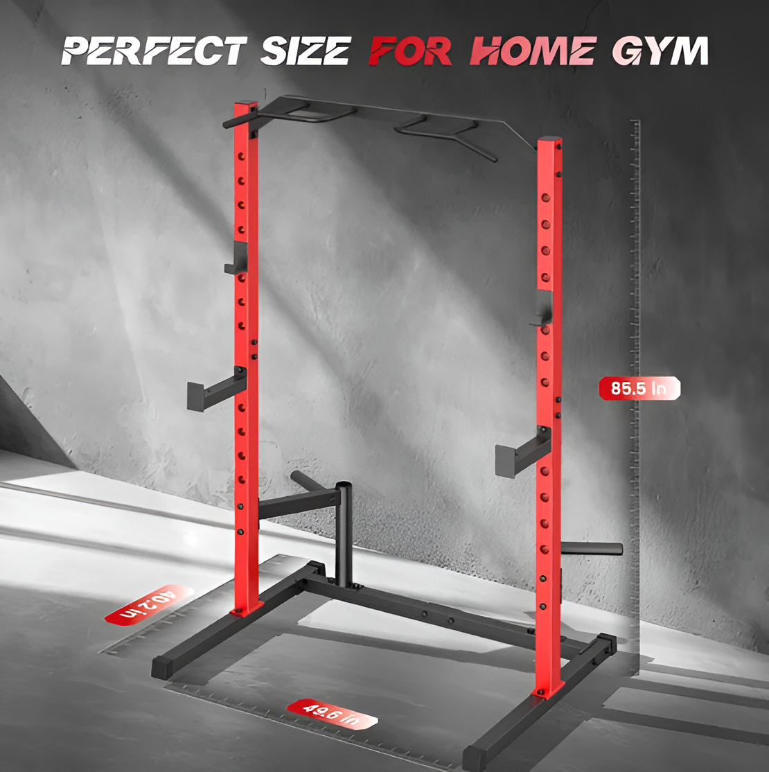 Squat Rack Power Rack Multi-Function Adjustable with Pull-up Bar
