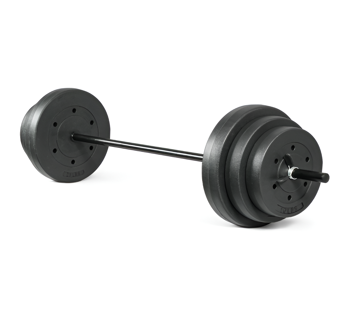 100 lb Standard Weight Set - 4.5 ft Bar with Vinyl Plates