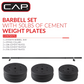 100 lb Standard Weight Set - 4.5 ft Bar with Vinyl Plates