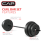 100 lb Standard Weight Set - 4.5 ft Bar with Vinyl Plates