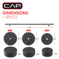 100 lb Standard Weight Set - 4.5 ft Bar with Vinyl Plates