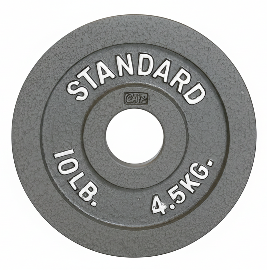 Standard Cast Iron Barbell Weight Plate – 2.5 to 100 lb