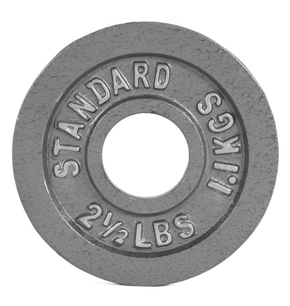 Standard Cast Iron Barbell Weight Plate – 2.5 to 100 lb