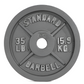 Standard Cast Iron Barbell Weight Plate – 2.5 to 100 lb