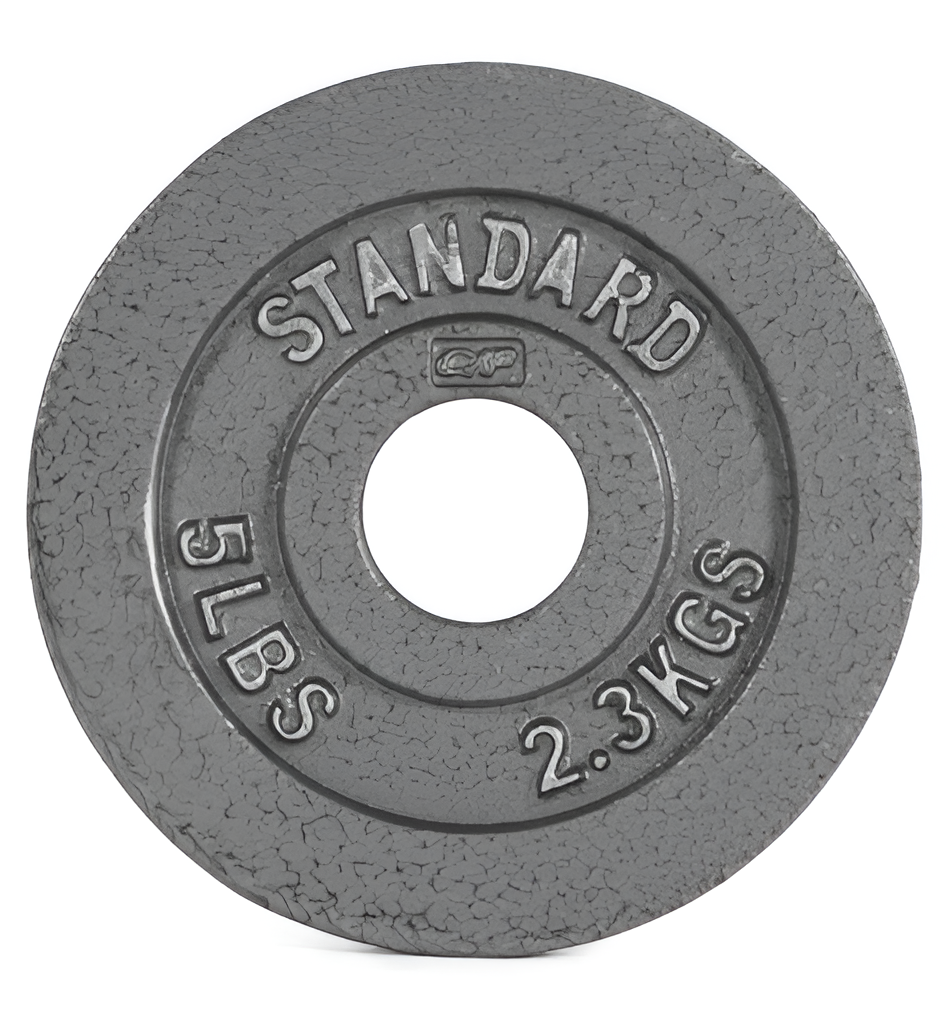 Standard Cast Iron Barbell Weight Plate – 2.5 to 100 lb