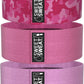 Sweet Sweat 3-Pc Hip Resistance Bands Set Non-Slip Booty Bands with Mesh Bag, Pink