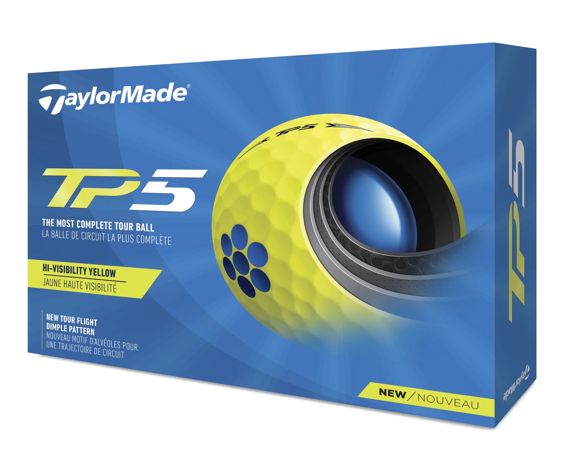 TP5 Yellow Golf Balls 12BP