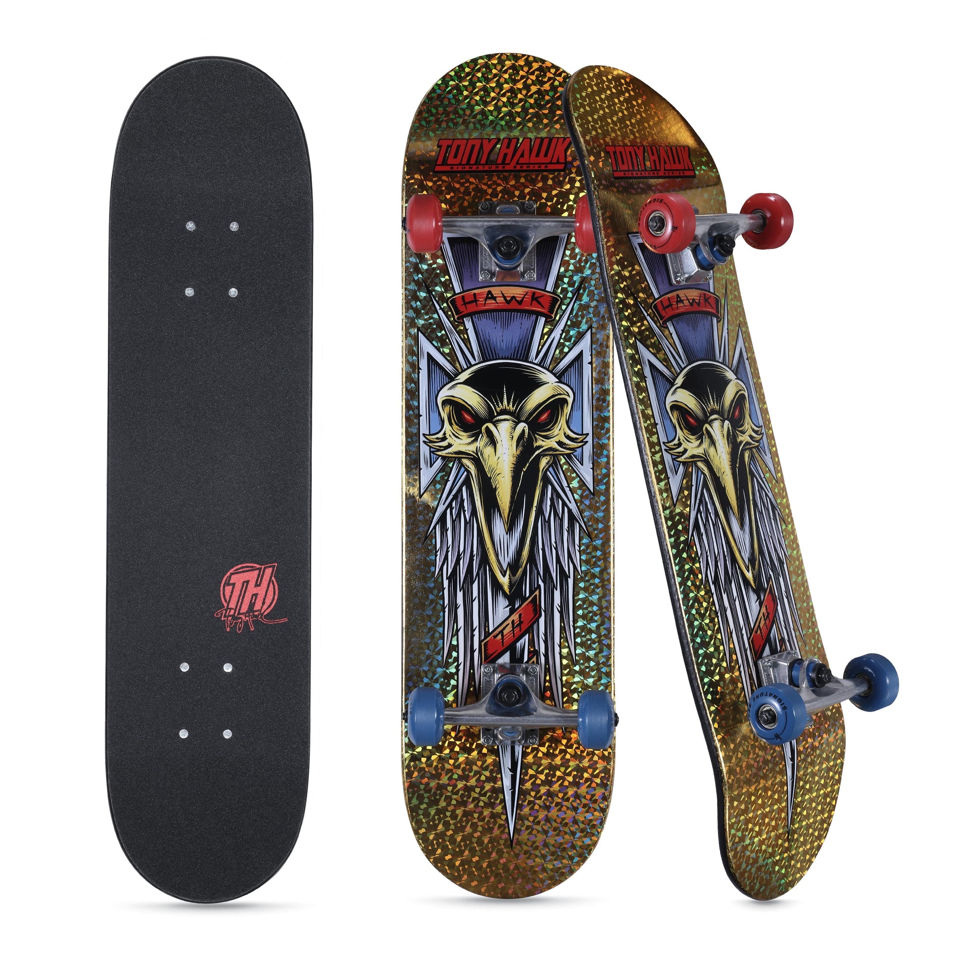 31” Metallic Gold Hawk Dagger Popsicle Complete Skateboard, 50Mm X 30Mm Wheels, for Kids Ages 5+