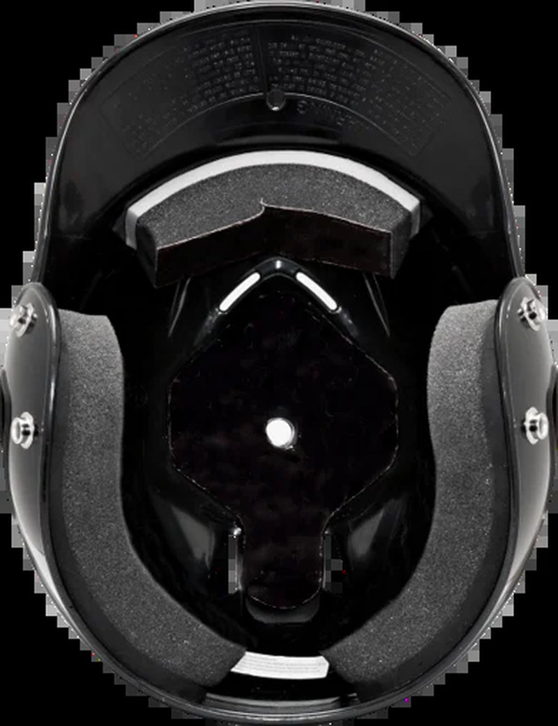 Vapor Molded Youth Batting Helmet with Face Guard, Black