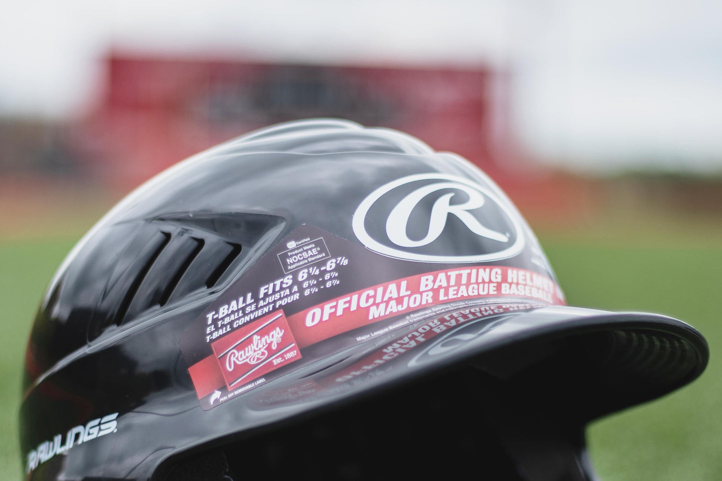 Vapor Molded Youth Batting Helmet with Face Guard, Black