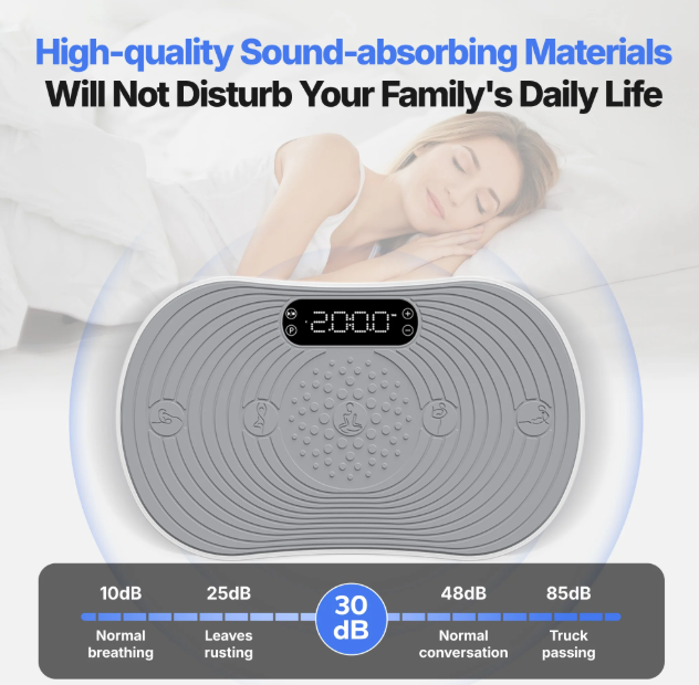 Vibration Plate Exercise Machine - LED Touch Screen, Bluetooth & Resistance Bands