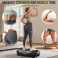 Vibration Plate - Whole Body Workout Platform for Lymphatic Drainage with 2 Resistance Bands