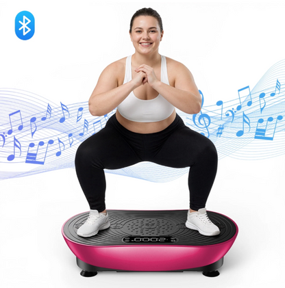 Vibration Plate Exercise Machine - LED Touch Screen, Bluetooth & Resistance Bands