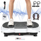 Vibration Plate Exercise Machine Whole Body Workout Vibration Fitness Platform with Accessories, White