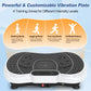Vibration Plate Exercise Machine Whole Body Workout Vibration Fitness Platform with Accessories, White