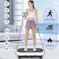 Vibration Plate Exercise Machine Whole Body Workout Vibration Fitness Platform with Accessories, White