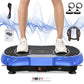 Vibration Plate Exercise Machine Whole Body Workout Vibration Fitness Platform with Accessories, White