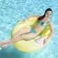 Water-Pop Mesh Bottom Swimming Pool Float Lounge - Yellow