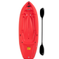 Wave 6 ft Youth Kayak with Paddle - Kids Ages 5+ (130 lb Capacity)