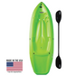 Wave 6 ft Youth Kayak with Paddle - Kids Ages 5+ (130 lb Capacity)