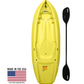 Wave 6 ft Youth Kayak with Paddle - Kids Ages 5+ (130 lb Capacity)
