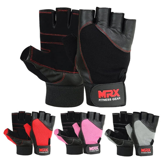 Weight Lifting Gloves Gym Training Bodybuilding Fitness Glove Workout Men & Women Pink XS