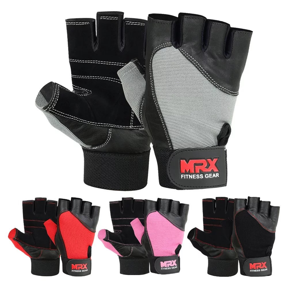 Weight Lifting Gloves Gym Training Bodybuilding Fitness Glove Workout Men & Women Pink XS