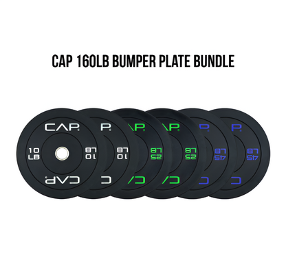 Olympic Bumper Weight Plates Set | Rubber Olympic Plates 160, 260 & 370 lb