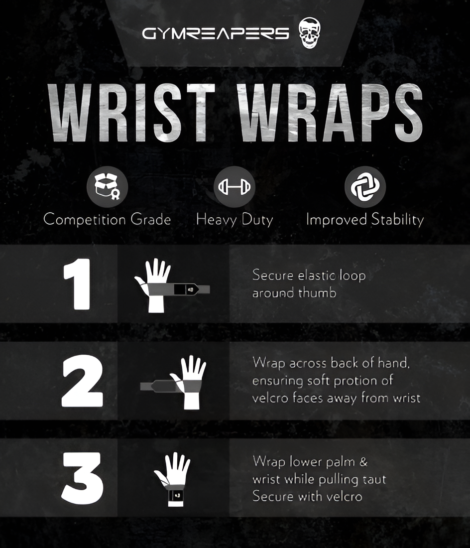 Weightlifting Wrist Wraps with Thumb Loop | 18" IPF Approved | Multiple Colors
